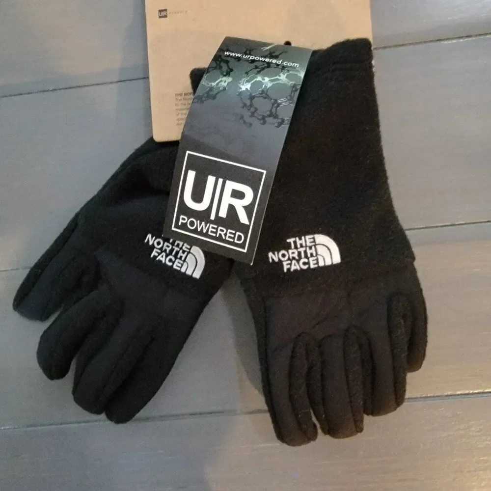 The North Face Denali Etip Gloves for Youth Medium TNF Black